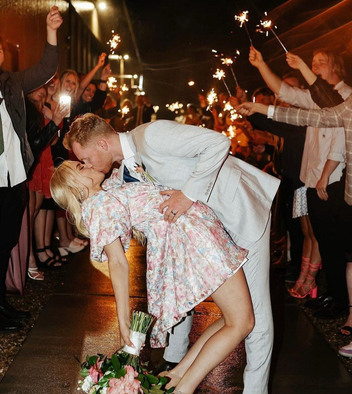 Sparkler Magic: Capturing Wedding Photos With Sparklers-Part One
