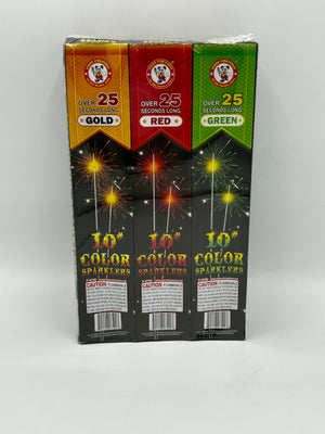 10-inch Multi-Colored Sparklers