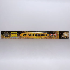 Slow-burning wedding sparklers elegantly glowing in a warm golden hue, adding a magical touch to a romantic celebration."