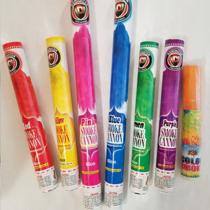 Color Powdered Cannons in 7 colors for color fun runs, Holi festival of colors, gender reveals and more