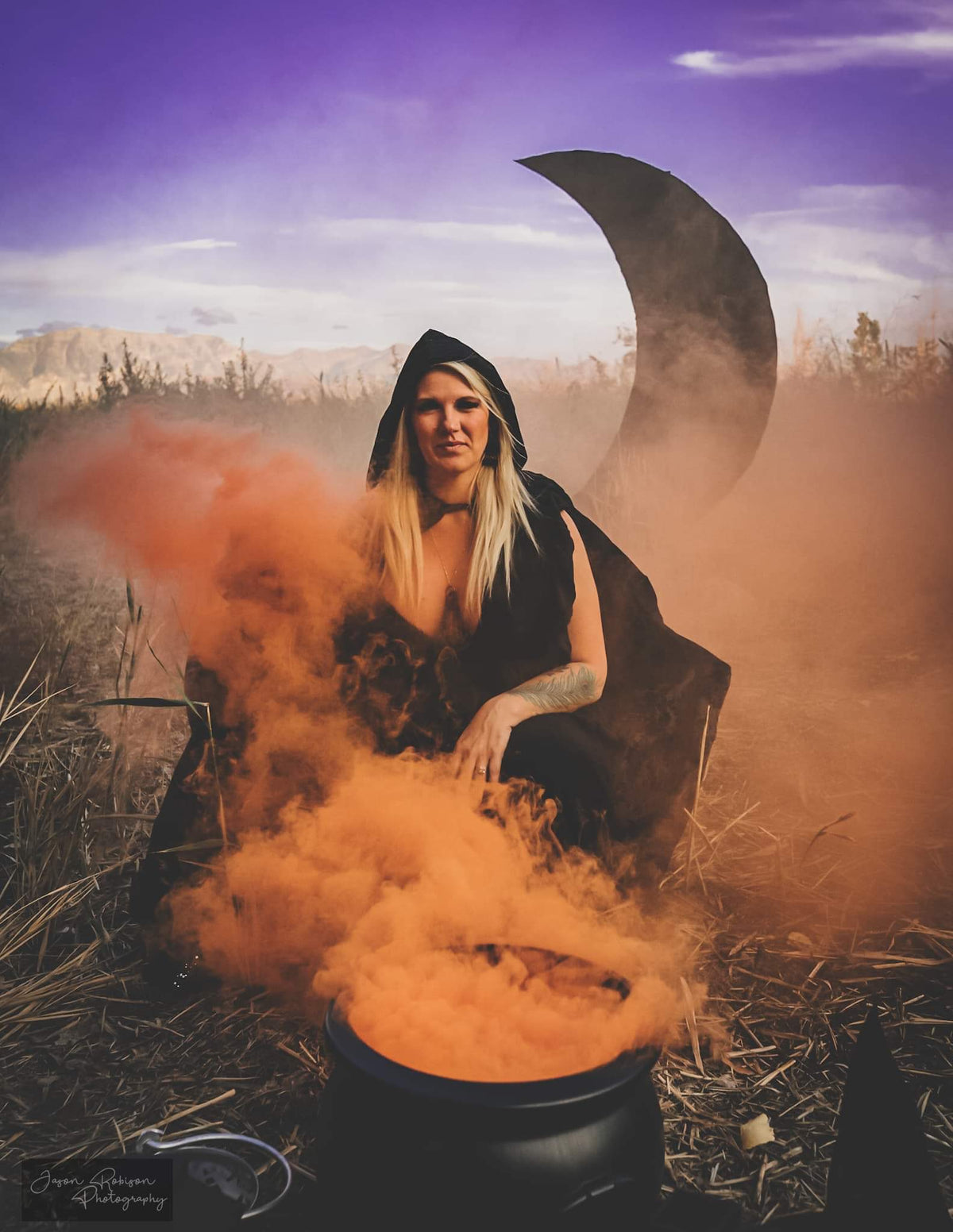 Purple Smoke Bombs-4 Pack-Halloween Photography Add-On