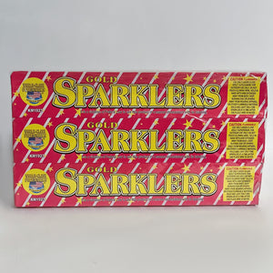Boxes of 10 inch gold party sparklers