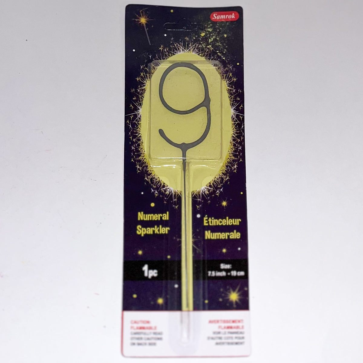 Number sparkler against white background used on birthday, retirement cakes and save the date pictures