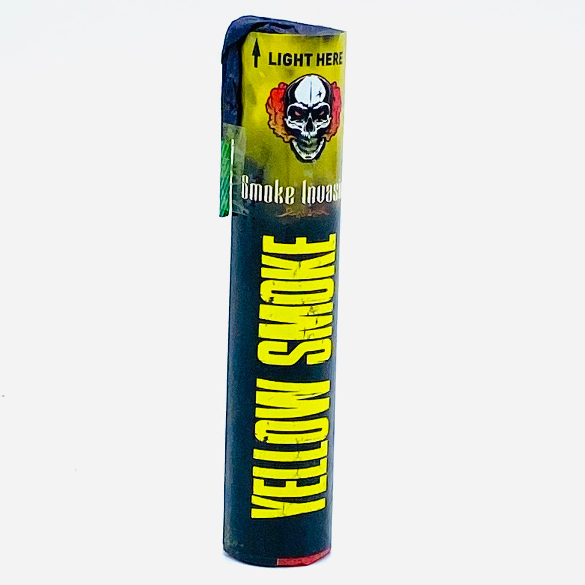 yellow smoke bomb for photography