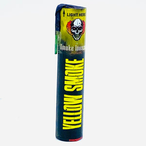 smoke bomb in yellow color